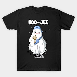 Spooky Season Cute Ghost Halloween Costume Boujee Boo-Jee T-Shirt